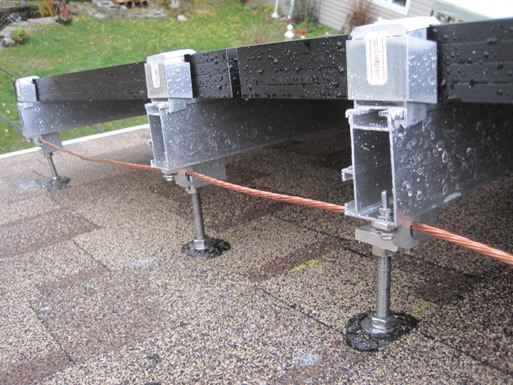 Solar Panel Structure Erection Work