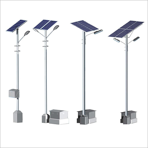 Solar Light Pole - Steel, 8-12m Height, 50-150w Led, 100-300w Solar Panel | Durable Design, Energy Efficient, Ip65 Rated, Rust Free, Easy Installation