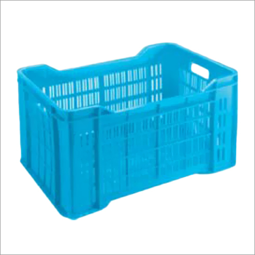 Plastic Crates - Plastic, Variable Dimensions, Blue, Rectangular | Lightweight, Durable, Stackable, High Capacity, Reusable