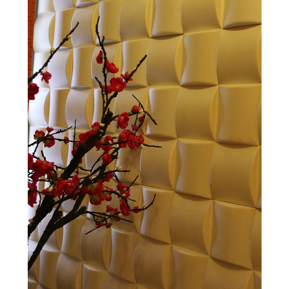 Designer Leather Wall Panel - Faux Leather, 400x400mm, Available In 17 Colors | Eco-friendly, Acoustic Insulation, Easy Installation, Low Maintenance