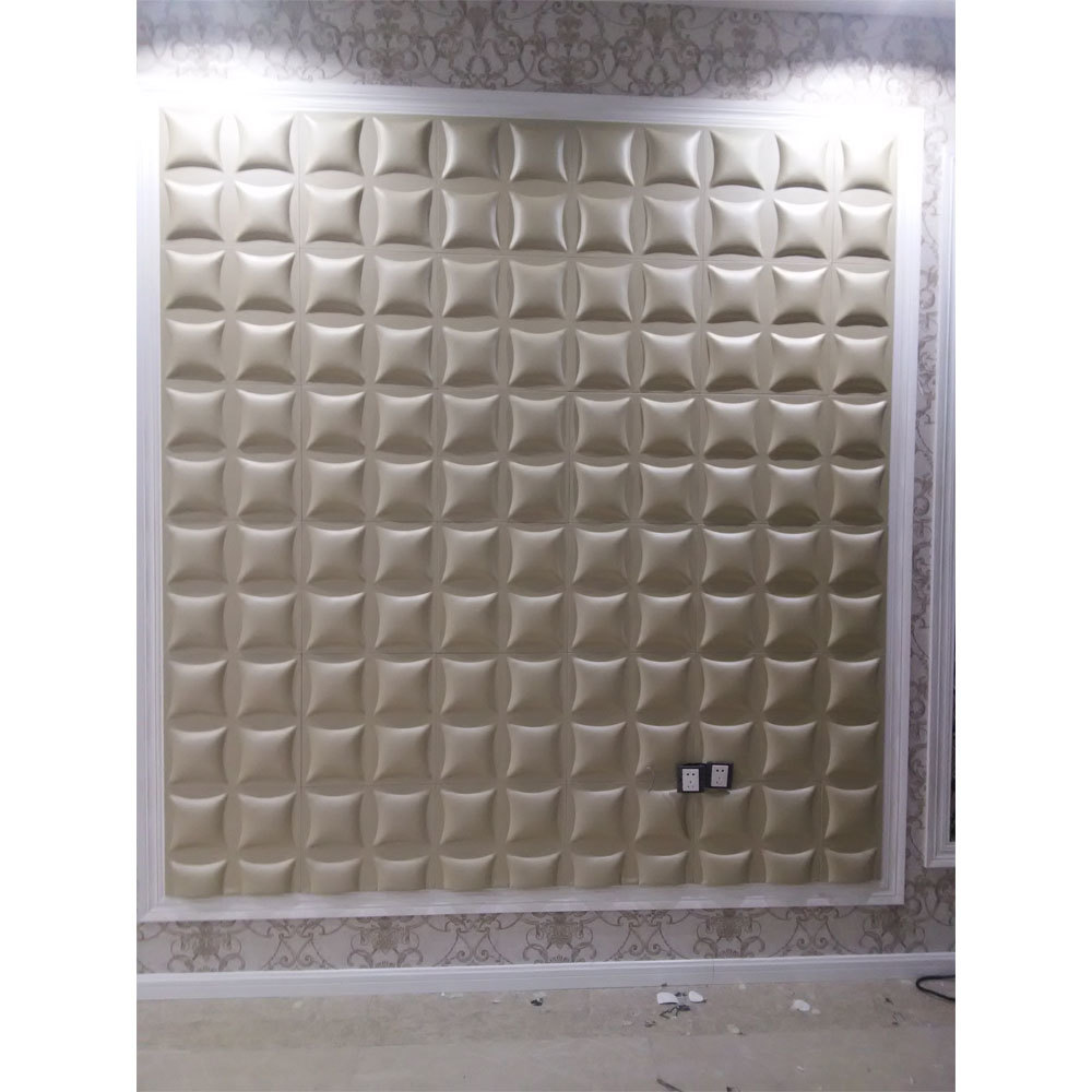 Artificial Leather Tiles - 400x400x26mm, 17 Color Options | Eco-friendly, Acoustic Insulation, Easy Direct Installation