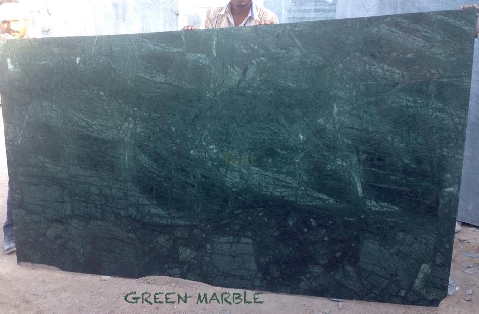 Forest Green Marble - 381 Mm Thick, Polished Surface Finish | Exquisite Swedish Green Marble Ideal For Flooring, Cladding, And Countertops