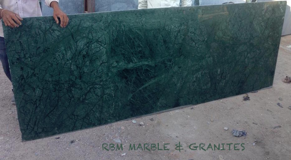 Forest Green Marble - 381 Mm Thick, Polished Surface Finish | Exquisite Swedish Green Marble Ideal For Flooring, Cladding, And Countertops