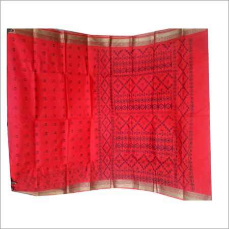 डिजाइनर जमदानी साड़ी