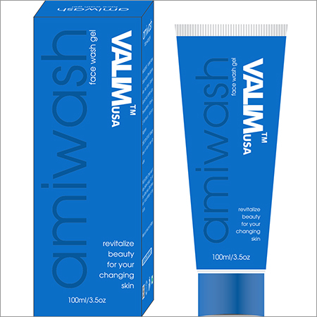 AMIWASH Face Wash Gel - Herbal Formula, Smooth Texture for All Skin Types | Gentle Exfoliation, Enhances Skin Tone, Enriched with AHA & Aloe Vera