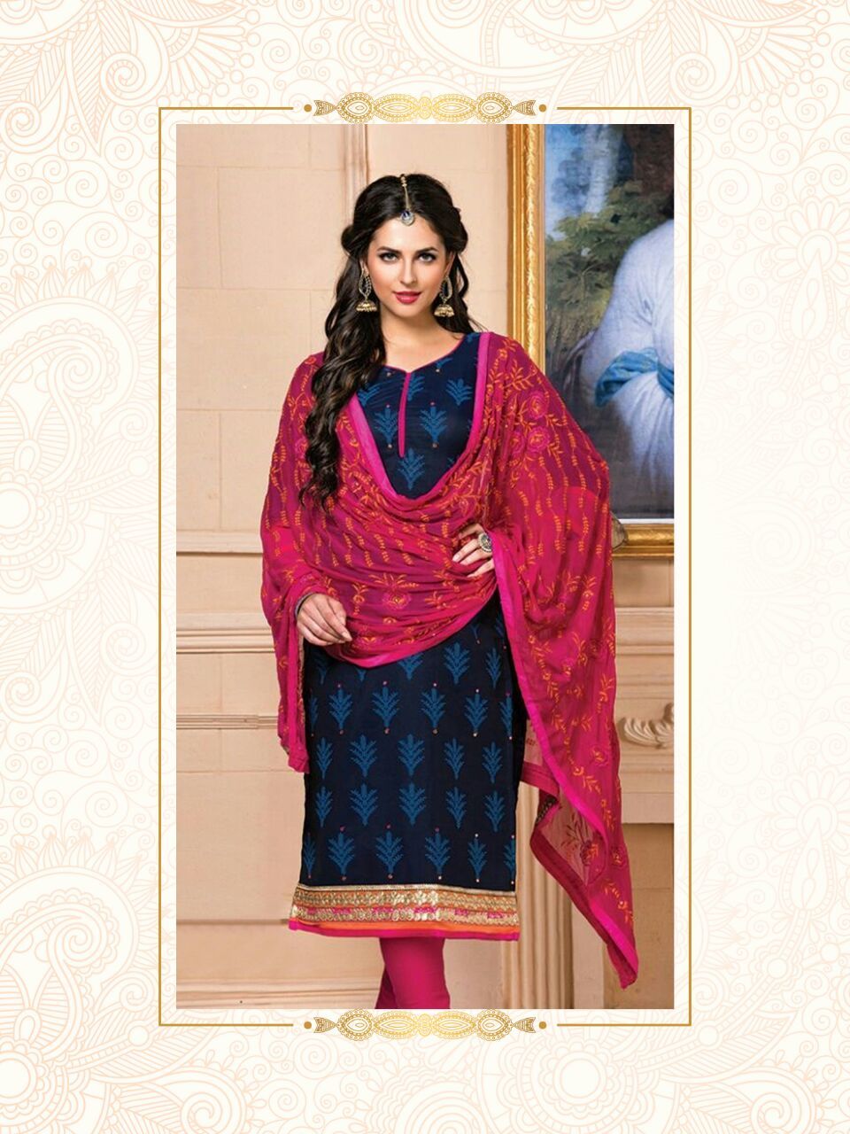 Chanderi Salwar Suit