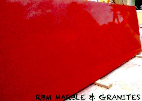 Lakha Red Granite - Gangsaw & Cutter Size, Beautiful Red Color With Incomparable Polished Finish | Ideal For Paving Slabs, Tiles, And Interiors