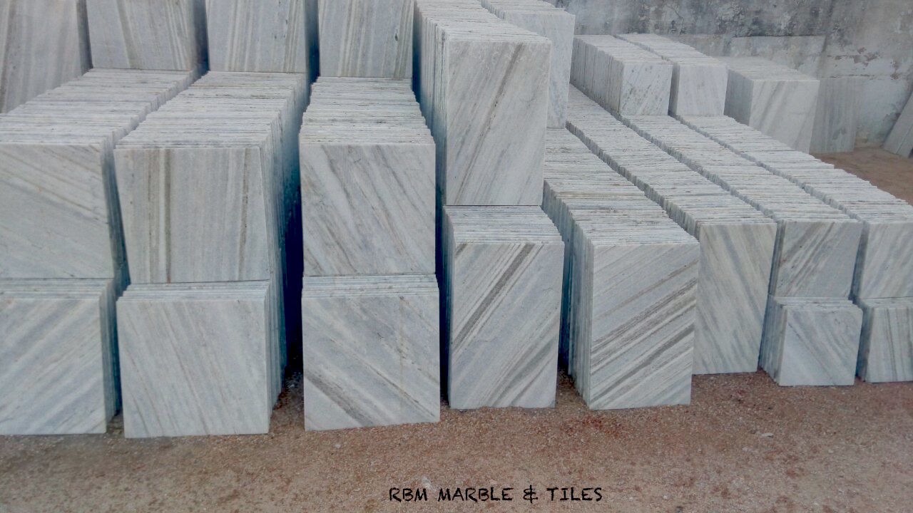 Kumari Marble Tiles - Makrana White Marble Tiles 15mm Thick | Polished Finish, Variety Of Sizes (12x12 To 24x21 Inches)