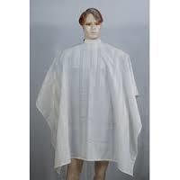 Disposable Non Woven Cutting Sheet - Free Size , Soft Plain Design in White and Black for Spa, Salon, and Medical Use