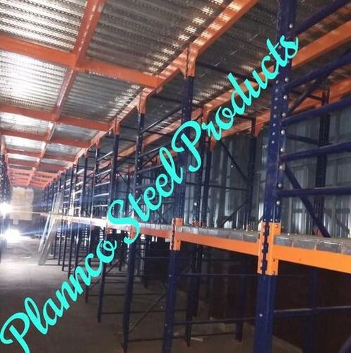 Modular Mezzanine Floor - Engineered Steel with Iron Core, Blue and Red Color Options