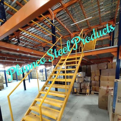 Mezzanine Floor - Steel Iron Structure with Multilayer Engineered Wood Flooring, Durable and Stylish Design  