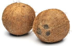 Brown Semi Husk Coconut