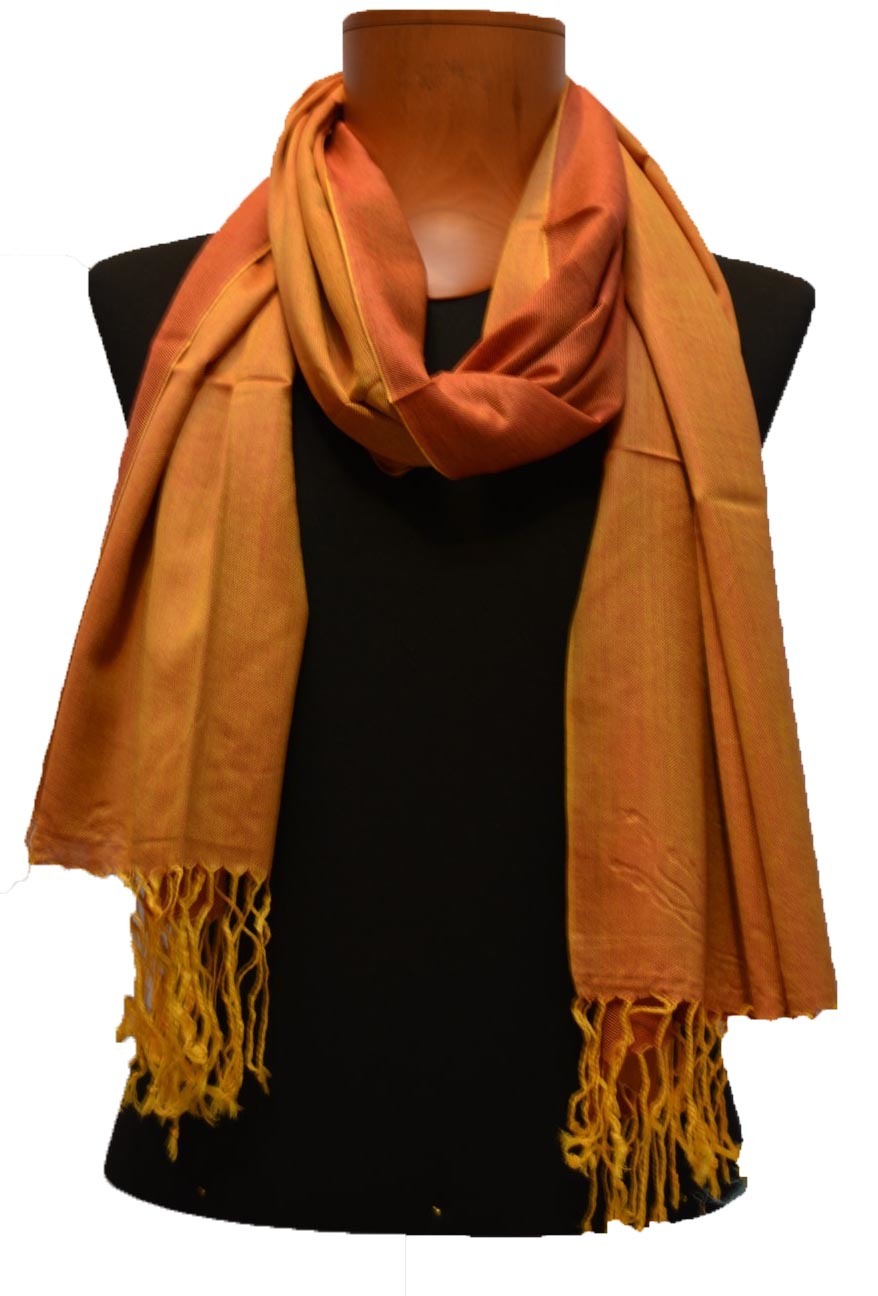 Poly Silk Reversible Stole - 100% Polyester, 80x200 Cms | Unisex, Random Colors, Customizable Design