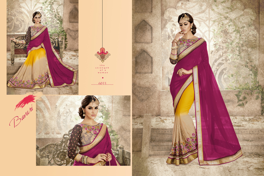 Georgette Embroidered Sarees
