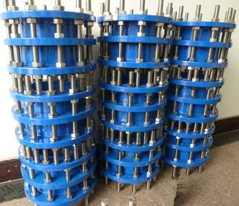 Dismantling Joint - Mild Steel, Double Flanged Fitting With 100mm Longitudinal Adjustment | Galvanized Surface Treatment, Versatile For Water Treatment & Gas Distribution Applications