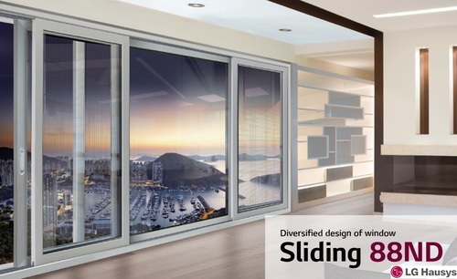 uPVC मेष स्लाइडिंग विंडो