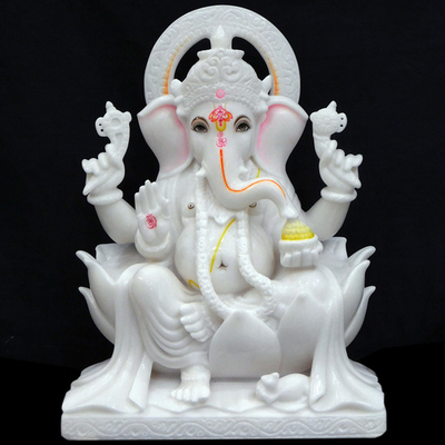 भारतीय संगमरमर की गणेश प्रतिमा