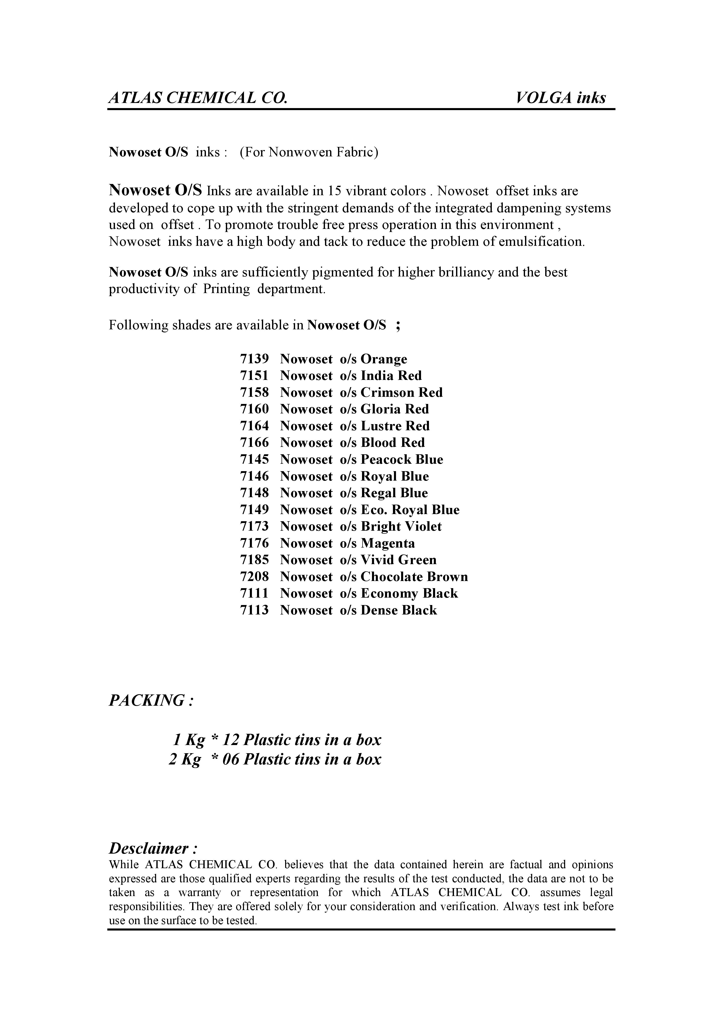 Nonwoven Offset Ink - Low Viscosity, Wide Color Range, Various Sizes | High Adhesion, Scuff Resistant, Excellent Printing Stability