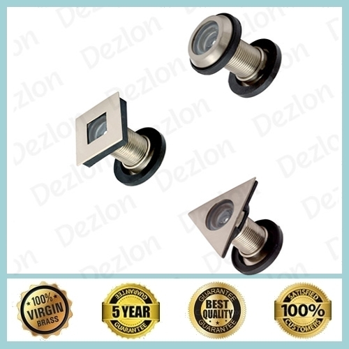 Silver And Black Brass Door Eyes