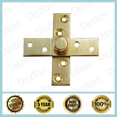 Brass Center Pivot - Solid Brass | Golden Finish, Corrosion Resistant, 5-Year Warranty, Easy Installation, Durable Design