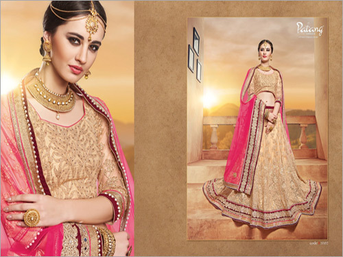 डिजाइनर शिफॉन लहंगा