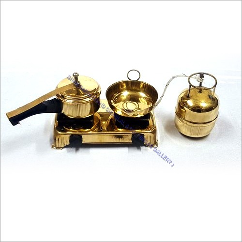 Golden Brass Gas Set