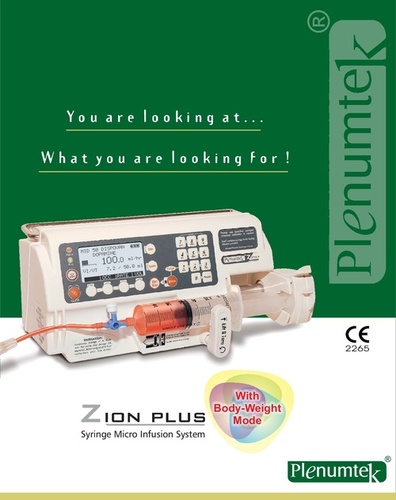 Infusion Syringe Pump Suitable For: Clinic