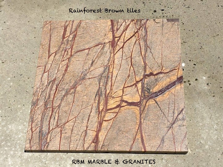 Machine-cut Rainforest Brown Marble