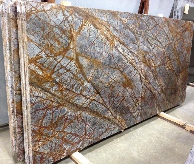 Machine-cut Rainforest Brown Marble