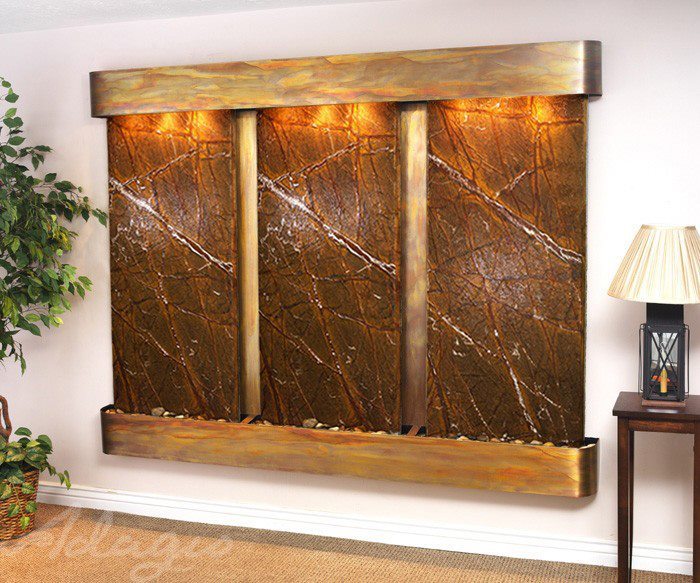 Machine-cut Rainforest Brown Marble