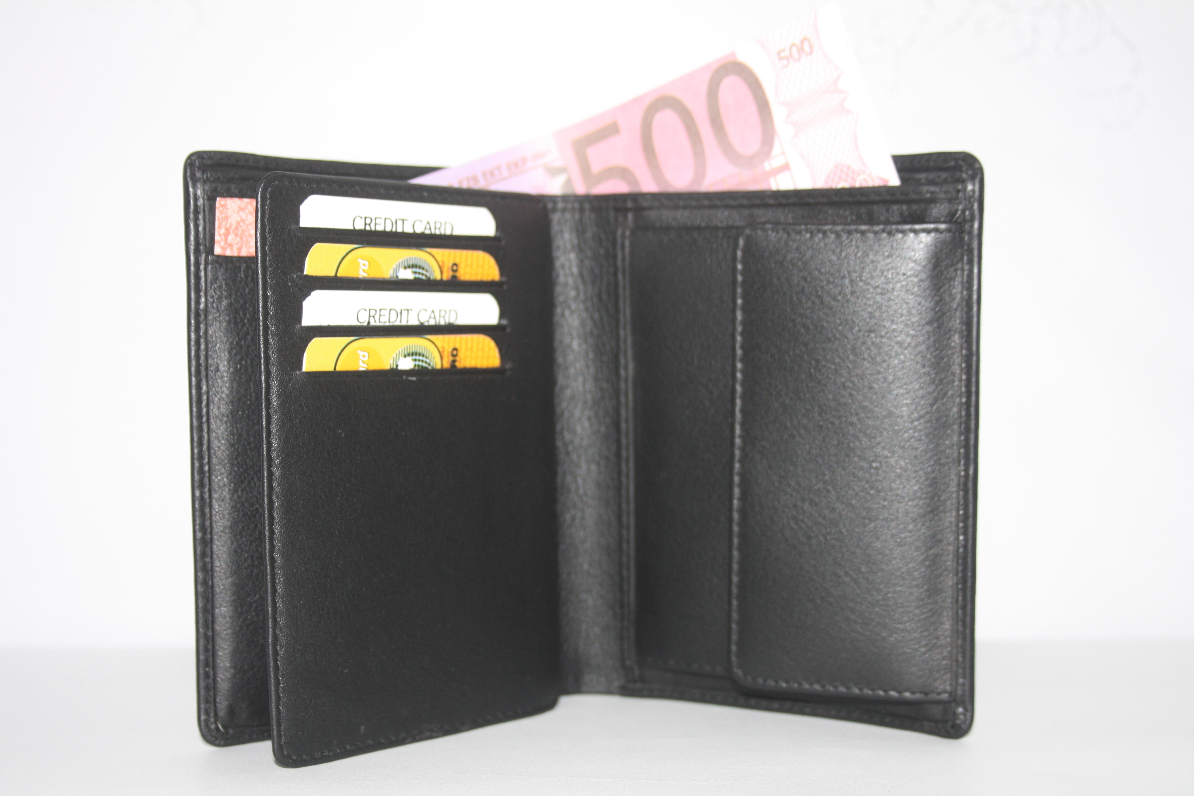 Black Mens Leather Wallet