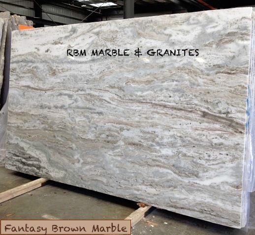 Fantasy Brown Marble - 16mm+ Thickness, Brown Iona Marble Slabs With Bush Hammered Finish | Unique Flowing Patterns, Durable Quartzite Solution