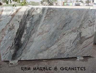 Fantasy Brown Marble - 16mm+ Thickness, Brown Iona Marble Slabs With Bush Hammered Finish | Unique Flowing Patterns, Durable Quartzite Solution