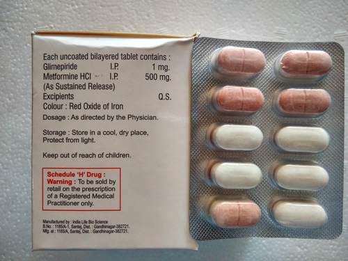 Metformin Hydrochloride IP Tablet - 500 mg and 1000 mg | Anti-Diabetic Generic Drug, Moisture-Proof Packaging, Premium Quality Ingredients
