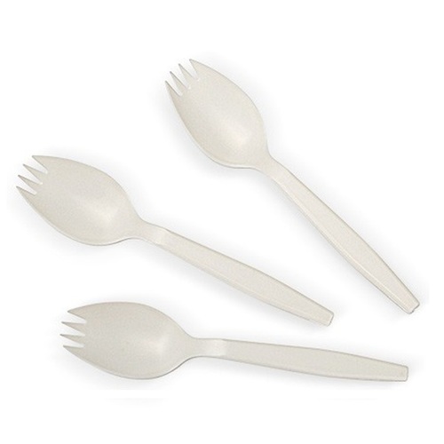 ऑफ व्हाइट 5.5" बायोडिग्रेडेबल स्पॉर्क