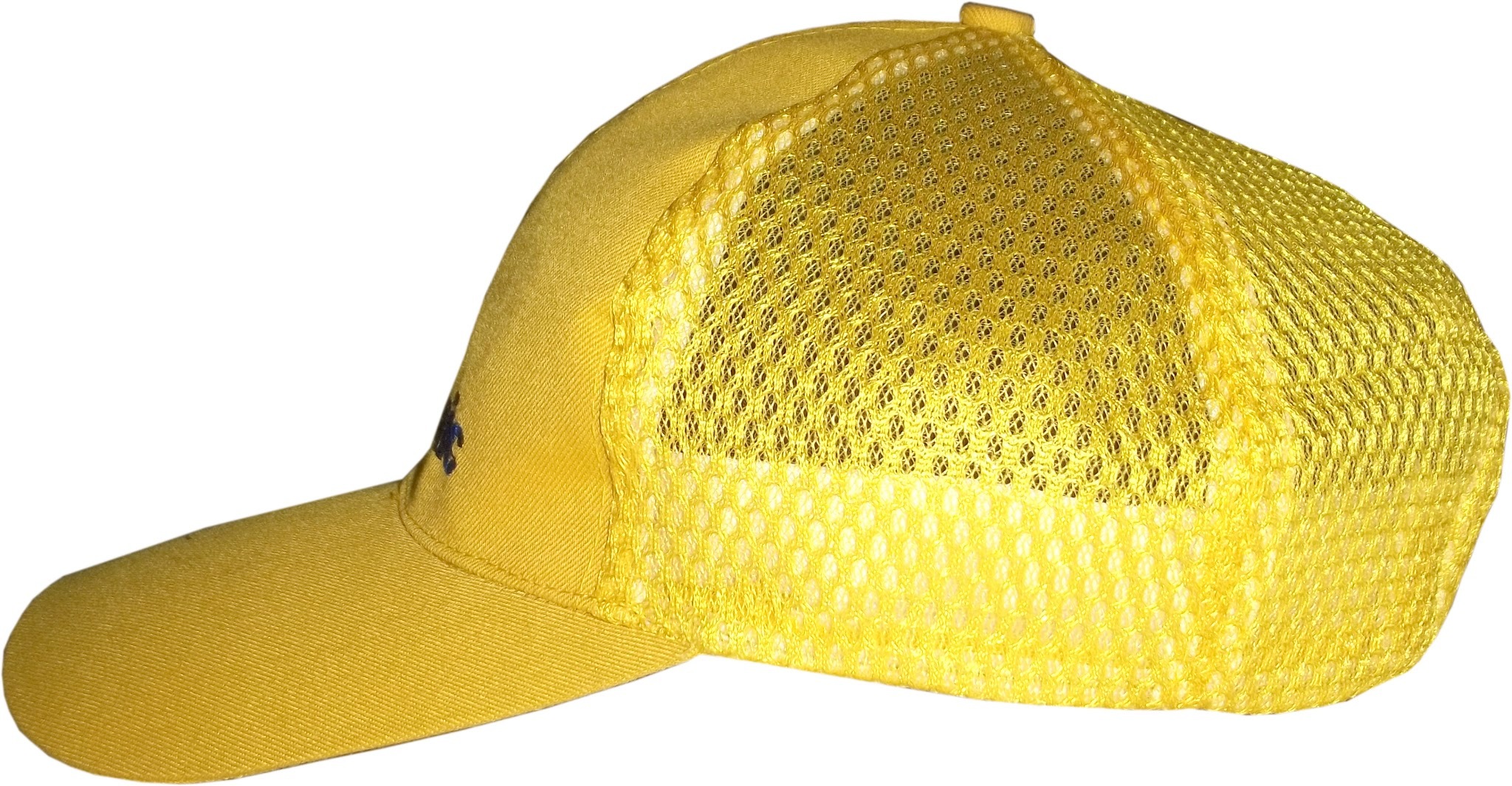 Customised Jali Cap - Polyester Material, Medium Size, Yellow Color | Handy Design For Head Protection