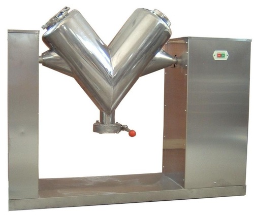 V Cone Blender - Mild Steel, 5 Liter to 1000 Liter Capacity | Semi-Automatic Operation, Polished Surface, Intensifier Bar for Optimal Mixing