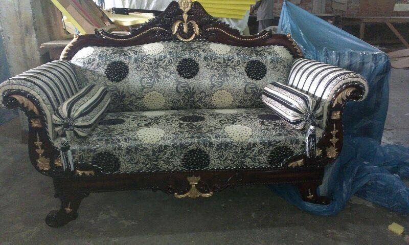 Sofa - Foam 032 Density, 7 Seater Dimensions 914.4x762 Mm | Eco-friendly Velvet, Handmade Artwork, Durable Design, 5-year Warranty