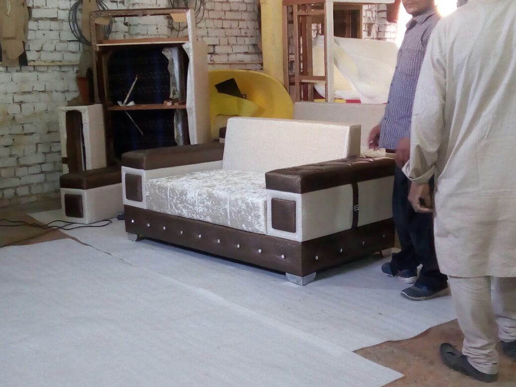 Sofa - Foam 032 Density, 7 Seater Dimensions 914.4x762 Mm | Eco-friendly Velvet, Handmade Artwork, Durable Design, 5-year Warranty