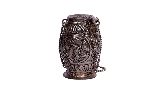 Antique Black Metal Open Dholak