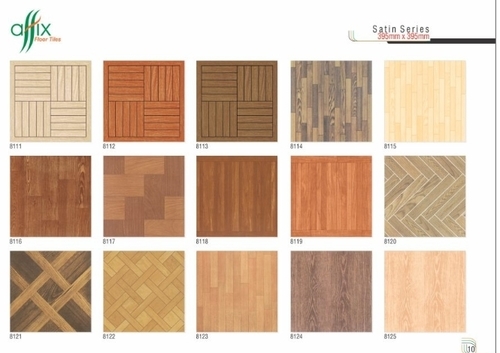 Browns / Tans Satin Digital Floor Tiles 395Mm X 395Mm