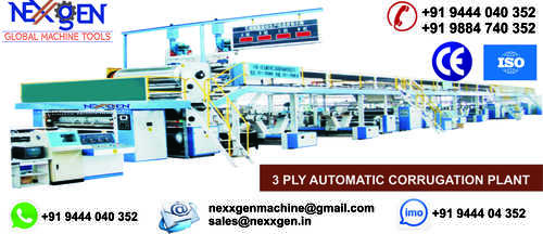 Automatic Corrugation Plant 3 Ply Unit