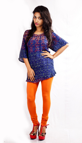 नींबू चूरिदार लेगिंग्स