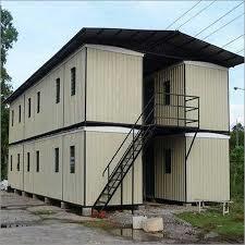 Double Storey MS Porta Cabin - Mild Steel, 10'x10' to 40'x10', Insulated Walls | Durable, High Temperature Resistant, Modular Design