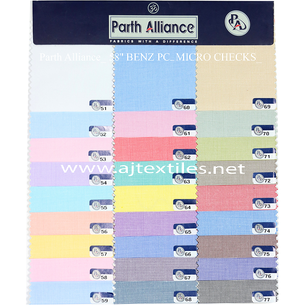 Micro Checks Shirting Fabric