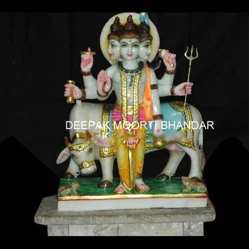 Light Weight Marble Lord Dattatreya Statue
