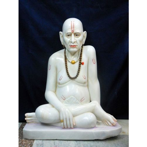 Marble Human Statue - White Marble, 2-4 Feet Tall and Long, 6-15 Inches Wide | Easy to Clean, Polished Finish, Lightweight, Religious Temple Theme