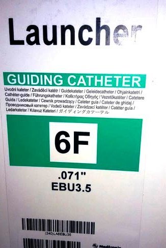 लॉन्चर कोरोनरी गाइड कैथेटर