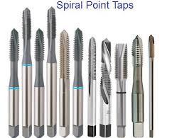 Silver And Black Spiral Point Taps