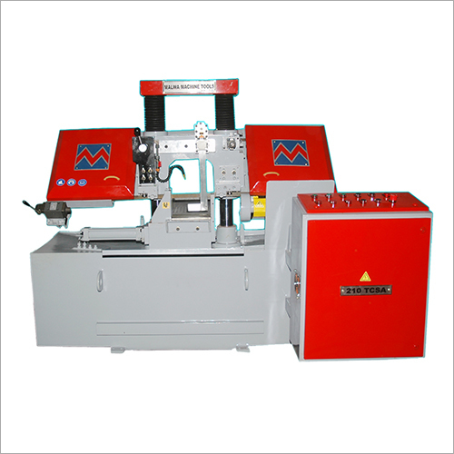 Semi Automatic Bandsaw Machine - C.I. Graded Material, 210x210mm Cutting Capacity | 20 to 100 mtr./min Cutting Speed, 0.1mm Cutting Accuracy, 70 to 350 BHN Hardness